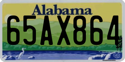 AL license plate 65AX864