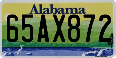 AL license plate 65AX872