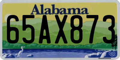 AL license plate 65AX873