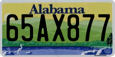 AL license plate 65AX877