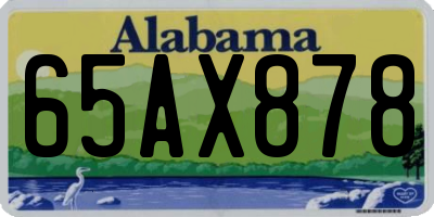 AL license plate 65AX878