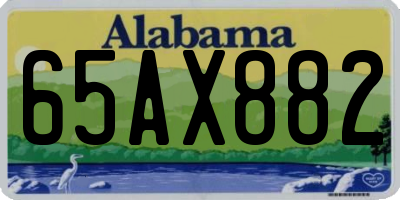 AL license plate 65AX882