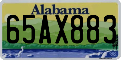 AL license plate 65AX883