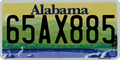 AL license plate 65AX885