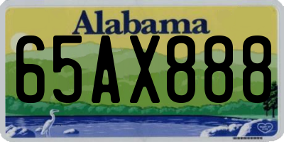 AL license plate 65AX888