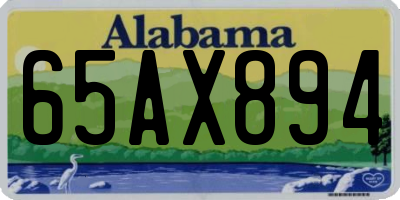 AL license plate 65AX894