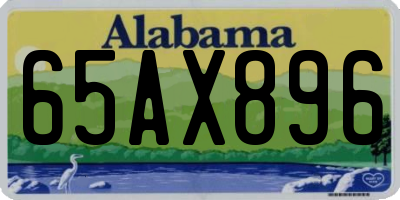 AL license plate 65AX896