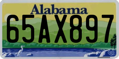 AL license plate 65AX897