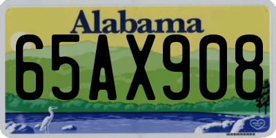 AL license plate 65AX908
