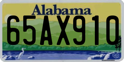 AL license plate 65AX910