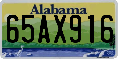 AL license plate 65AX916