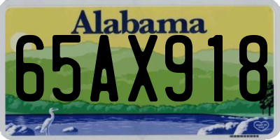 AL license plate 65AX918