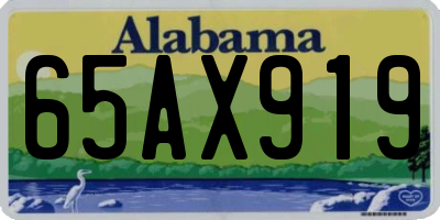 AL license plate 65AX919