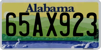 AL license plate 65AX923