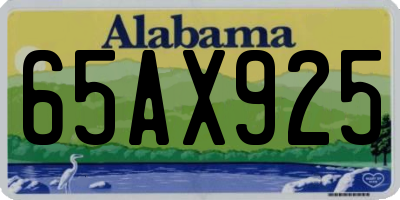 AL license plate 65AX925