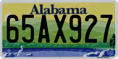AL license plate 65AX927