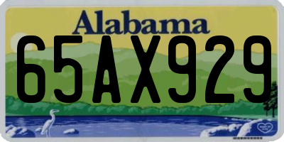 AL license plate 65AX929