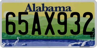 AL license plate 65AX932