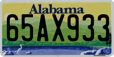 AL license plate 65AX933