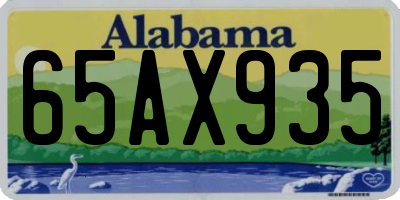 AL license plate 65AX935