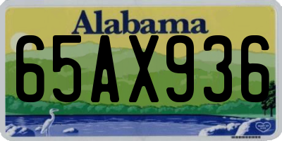 AL license plate 65AX936