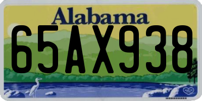 AL license plate 65AX938