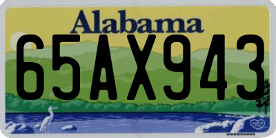 AL license plate 65AX943