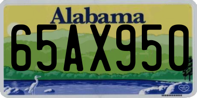AL license plate 65AX950