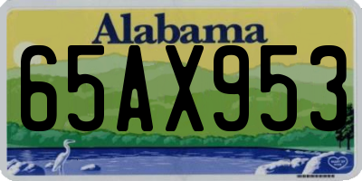 AL license plate 65AX953