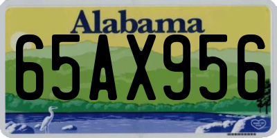 AL license plate 65AX956