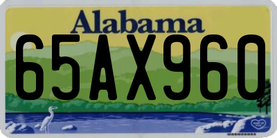 AL license plate 65AX960