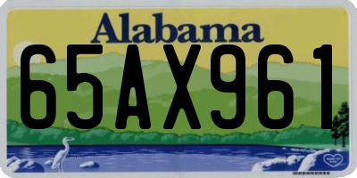 AL license plate 65AX961