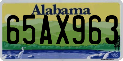 AL license plate 65AX963