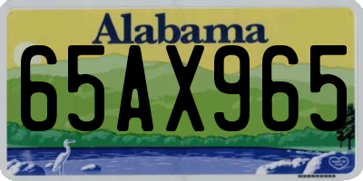 AL license plate 65AX965