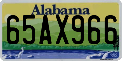 AL license plate 65AX966