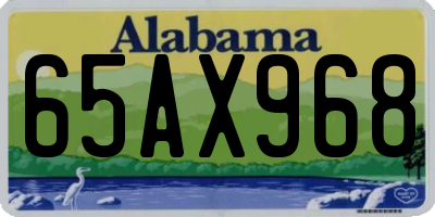 AL license plate 65AX968