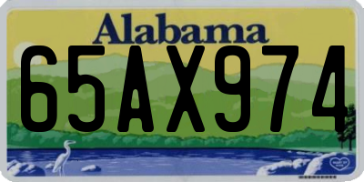 AL license plate 65AX974