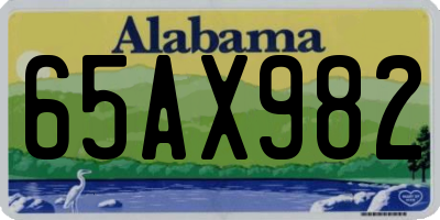 AL license plate 65AX982