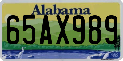 AL license plate 65AX989