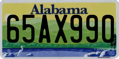 AL license plate 65AX990