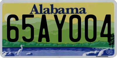 AL license plate 65AY004