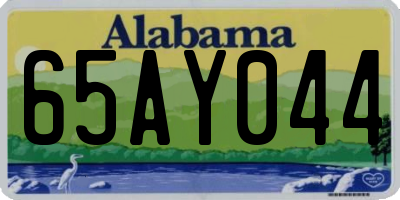 AL license plate 65AY044