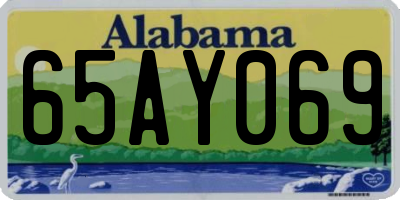 AL license plate 65AY069