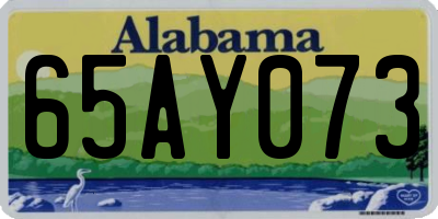AL license plate 65AY073