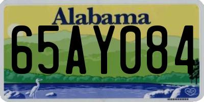 AL license plate 65AY084