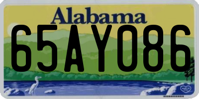 AL license plate 65AY086