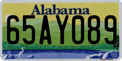 AL license plate 65AY089