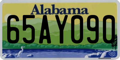 AL license plate 65AY090