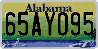 AL license plate 65AY095
