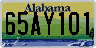 AL license plate 65AY101